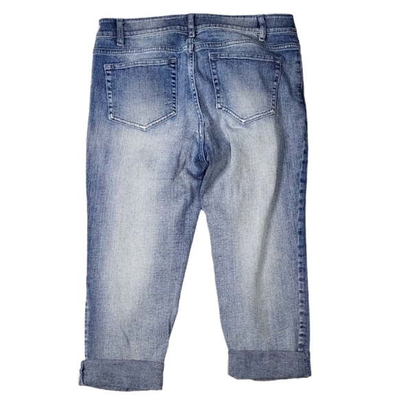 J. Jill Authentic Crop Jeans Size 6 Petite Blue Cropped - Picture 2 of 5